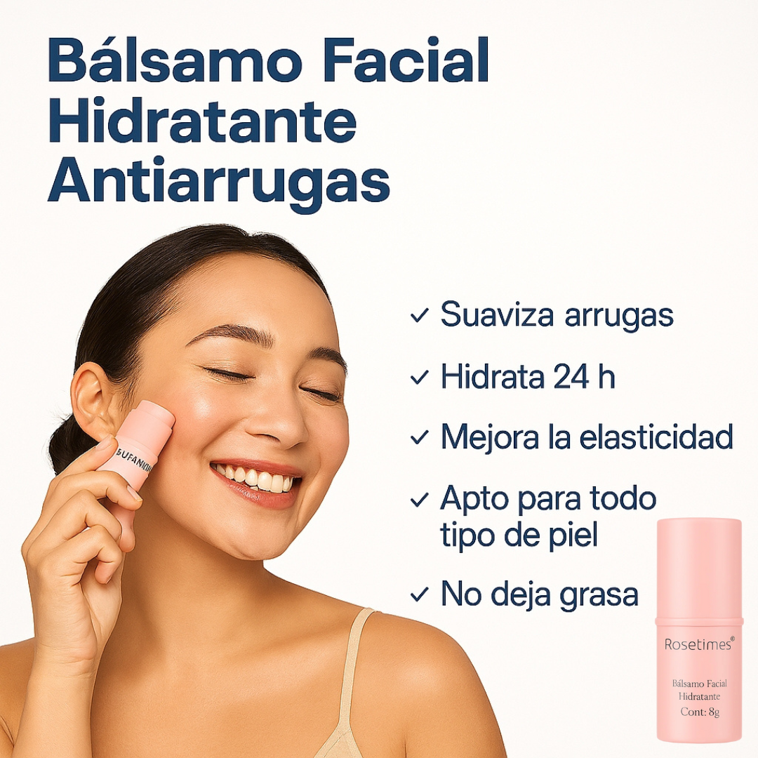 Bálsamo Facial Hidratante Antiarrugas - aplicación