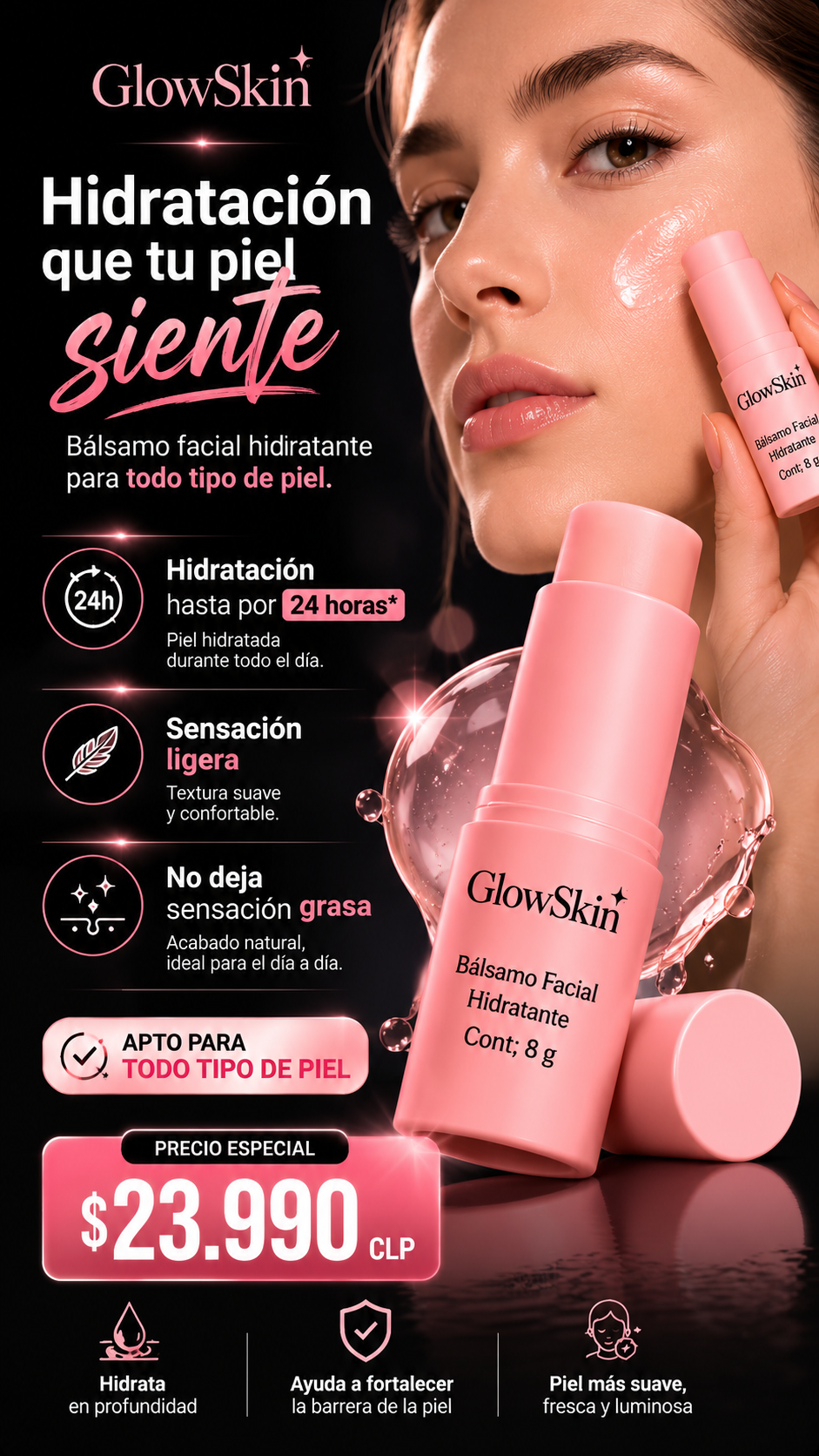 GlowSkin™- Bálsamo Hidratante Facial